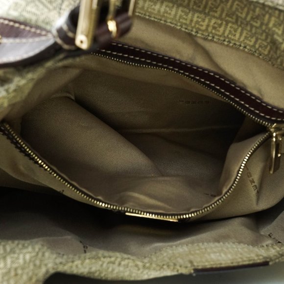 Auth Fendi Tote Bag Brown Canvas #19333F10 - Picture 9 of 11